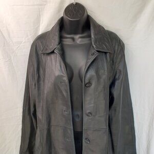 Classic JLC New York Women's Large Black Leather Jacke